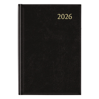 Aurora Universe Florence agenda semainier avec division horaire 2026 (1 semaine sur 2 pages) 6 langues - noir 330141