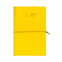 Aurora Universe Tesoro 2027 agenda semainier avec répartition par heure (1 semaine sur 2 pages) 6 langues - jaune 440126
