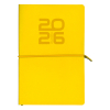 Aurora Universe Tesoro agenda semainier avec division horaire 2026 (1 semaine sur 2 pages) 6 langues - jaune 330126 - 1
