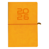 Aurora Universe Tesoro agenda semainier avec division horaire 2026 (1 semaine sur 2 pages) 6 langues - orange 330127 - 1