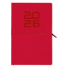 Aurora Universe Tesoro agenda semainier avec division horaire 2026 (1 semaine sur 2 pages) 6 langues - rouge 330128 - 1