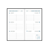 Aurora Visuplan Luna agenda semainier 2027 avec répartition par heure (1 semaine sur 2 pages) 6 langues - bleu 440158 - 2