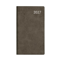 Aurora Visuplan Luna agenda semainier 2027 avec répartition par heure (1 semaine sur 2 pages) 6 langues - noir 440157