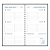Aurora Visuplan Perl Luna agenda semainier avec division horaire 2026 (1 semaine sur 2 pages) 6 langues - noir 330160 - 2