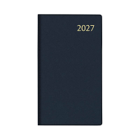 Aurora Visuplan Perl Seta 2027 agenda semainier avec répartition par heure (1 semaine sur 2 pages) 6 langues - bleu 440163