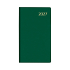 Aurora Visuplan Perl Seta 2027 agenda semainier avec répartition par heure (1 semaine sur 2 pages) 6 langues - vert 440165 - 1