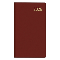 Aurora Visuplan Perl Seta agenda semainier avec division horaire 2026 (1 semaine sur 2 pages) 6 langues - bordeaux 330164