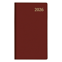 Aurora Visuplan Seta agenda semainier avec division horaire 2026 (1 semaine sur 2 pages) 6 langues - bordeaux 330124