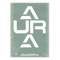 Aurora bloc de cours A4 quadrillé 4 x 8 mm 70 g/m² (100 feuilles) - vert D102CDC/G 330110
