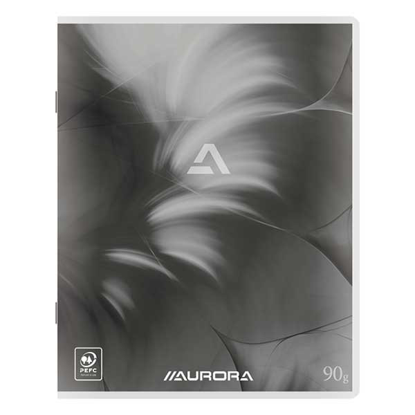 Aurora cahier ligné 165 x 210 mm 36 feuilles - gris 136M1L/GRIS 330092 - 1