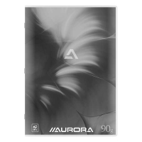 Aurora cahier ligné A4 36 feuilles - gris 36MT/GRIS 330093