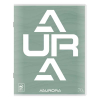 Aurora cahier quadrillé 165 x 210 mm 36 feuilles (5 mm) - vert