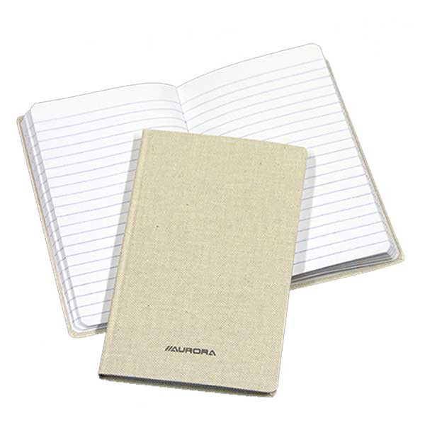 Aurora carnet de notes 105 x 165 mm ligné 96 feuilles - gris 966GT 330061 - 1
