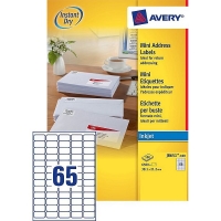 Avery étiquettes d'adresse J8651-100 | 6500 pièces | 38,1 x 21,2 mm J8651-100 212262