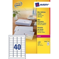 Avery étiquettes d'adresse L7654-100 | 4000 pièces | 45,7 x 25,4 mm L7654-100 212643