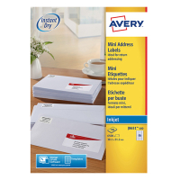 Avery J8651-100 étiquettes d'adresse A4 38,1 x 21,2 mm (6500 étiquettes) - blanc J8651-100 212262
