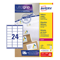 Avery L7159-100 étiquettes d'adresse A4 63,5 x 33,9 mm (2400 étiquettes) - blanc L7159-100 212102