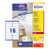 Avery L7162-250 étiquettes d'adresse A4 99,1 x 33,9 mm (4000 étiquettes) - blanc