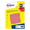 Avery PET08R pastilles de marquage Ø 8 mm (2940 pièces) - rouge