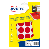 Avery PET30R pastilles de marquage Ø 30 mm (240 étiquettes) - rouge AV-PET30R 212724