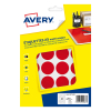 Avery PET30R pastilles de marquage Ø 30 mm (240 étiquettes) - rouge