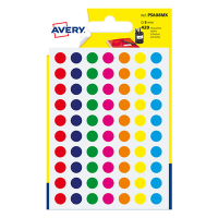 Avery PSA08MX pastilles de marquage Ø 8 mm (420 pièces) - assorti AV-PSA08MX 212711