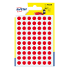 Avery PSA08R pastilles de marquage Ø 8 mm (490 pièces) - rouge
