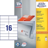 Avery Wweckform 3423 étiquettes multi-usages 105 x 35 mm (1600 étiquettes) 3423 212002