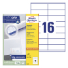 Avery Wweckform 3423 étiquettes universelles A4 105 x 35 mm (1600 étiquettes) - blanc