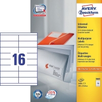 Avery Wweckform 3665 étiquettes multi-usages 105 x 33,8 mm (1600 étiquettes) 3665 212492