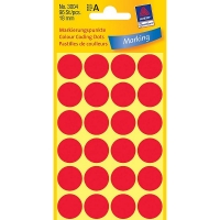Avery Zweckform 3004 pastilles de couleur Ø 18 mm (96 étiquettes) - rouge 3004 212362