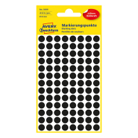 Avery Zweckform 3009 pastilles de marquage Ø 8 mm (416 étiquettes) - noir 3009 212320