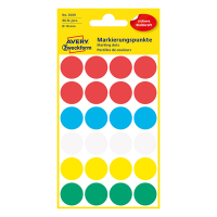 Avery Zweckform 3089 pastilles de marquage Ø 18 mm (96 étiquettes) - assorti 3089 212388