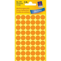 Avery Zweckform 3148 pastilles adhésives Ø 12 mm (270 pièces) - orange clair 3148 212354