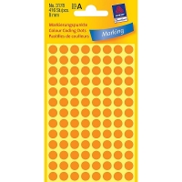 Avery Zweckform 3178 pastilles de couleur Ø 8 mm (416 pièces) - orange clair 3178 212334