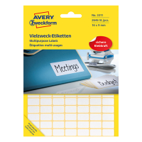 Avery Zweckform 3311 étiquettes multi-usages 16 x 9 mm (2646 pièces) - blanc 3311 212150