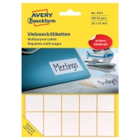 Avery Zweckform 3321 étiquettes multi-usages 32 x 23 mm (560 pièces) - blanc 3321 212172