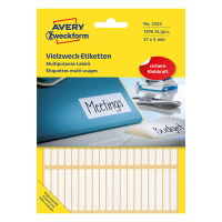 Avery Zweckform 3322 étiquettes multi-usages 37 x 5 mm (1976 pièces) - blanc 3322 212174