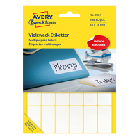Avery Zweckform 3324 étiquettes multi-usages 38 x 18 mm (648 pièces) - blanc 3324 212182