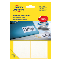 Avery Zweckform 3330 étiquettes multi-usages 80 x 54 mm (112 pièces) - blanc 3330 212212
