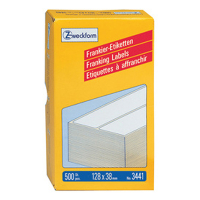 Avery Zweckform 3441 étiquettes d'affranchissement 128 x 38 mm (500 pièces) - blanc 3441 212218