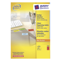 Avery Zweckform 3448 étiquettes multi-usages A4 70 x 37 mm (2400 pièces) - rouge 3448 212076