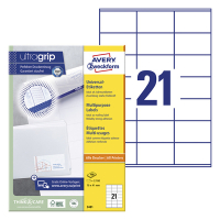 Avery Zweckform 3481 étiquettes multi-usages A4 70 x 41 mm (2100 étiquettes) - blanc 3481 212044