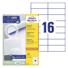 Avery Zweckform 3484 étiquettes universelles A4 105 x 37 mm (1600 pièces) - blanc