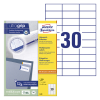 Avery Zweckform 3489 étiquettes multi-usages A4 70 x 29,7 mm (3000 étiquettes) - blanc 3489 212480
