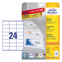 Avery Zweckform 3490 étiquettes multi-usages A4 70 x 36 mm (600 étiquettes) - blanc 3490 212482