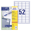 Avery Zweckform 3650 étiquettes multi-usages A4 48 x 21 mm (5200 étiquettes) - blanc 212650 - 1