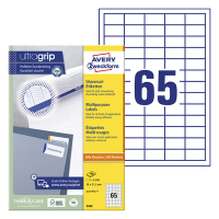 Avery Zweckform 3666 étiquettes universelles A4 38 x 21,2 mm (6500 étiquettes) - blanc 3666 212022