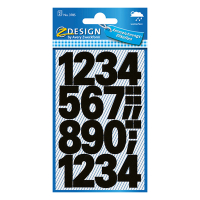 Avery Zweckform 3785 étiquettes étiquettes numérotées 0-9 grand - noir 212510