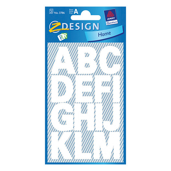 Avery Zweckform 3786 étiquettes de lettres A-Z grandes - blanc 3786 212506 - 1